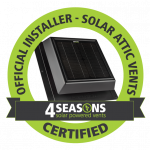 What does 4 Seasons solar powered vents do for registered installers?